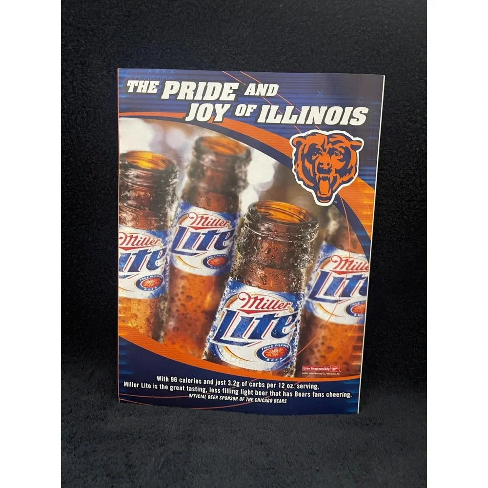 2003 Chicago Bears Game Day Program vs Oakland Raiders 10-5 Regular Season